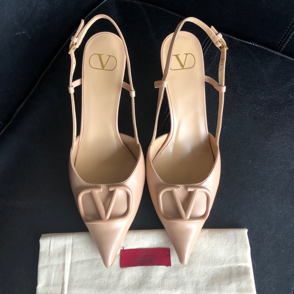Sold! Valentino Slingback Calfskin 4” heel
